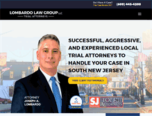 Tablet Screenshot of lombardolawoffices.com